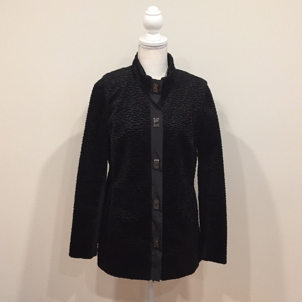 Black Jacket with Silver Buttons
